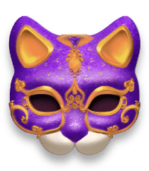 mask carnival purple