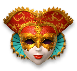 mask carnival red