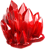 Galactic Gems red crystal